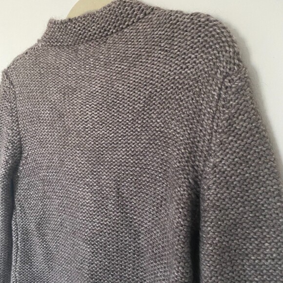 Anthropologie Elsamanda Sweater Brown Long Sleeve Knit Cardigan Sz M - Picture 8 of 12